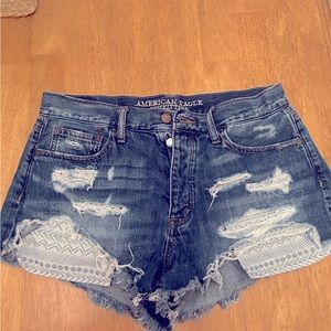 American eagle hi rise vintage festival shorts size 8